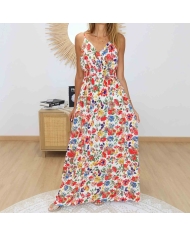 Robe longue bohème chic fleurie
