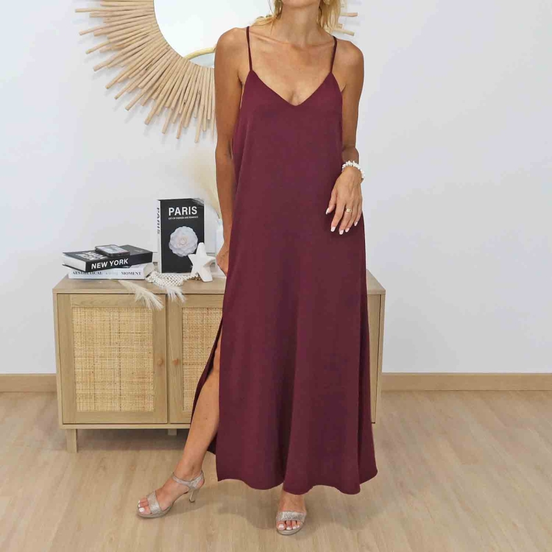 Robe longue Tiffosi avec fentes latérales