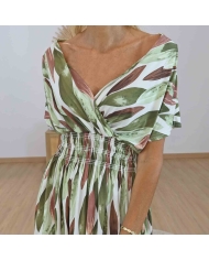 Robe Magique Alyssa vert amande
