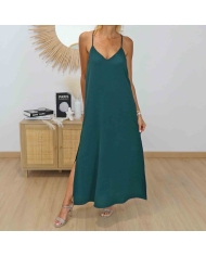 Robe longue Bestie vert émeraude Tiffosi