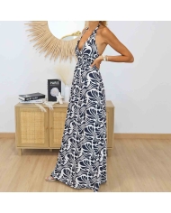 Robe longue fluide Élise vue de face