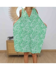 Robe fluide verte été femme