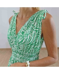 Robe cache cœur verte taille unique
