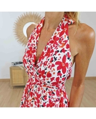 Décolleté cache cœur robe Cerise