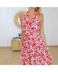 Robe magique dos nu Cerise