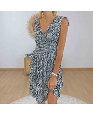 Robe magique Noélie noir et blanc