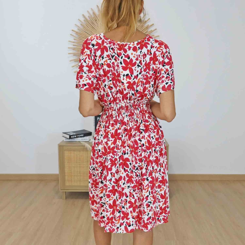 Robe Magique Cerise Courte