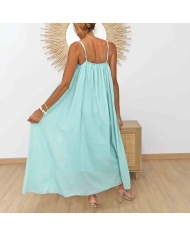 Robe été femme en voile de coton