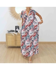 Robe magique longue Calypso Rose