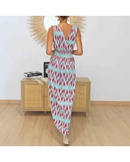 Dos de la robe magique Naïa avec décolleté en V