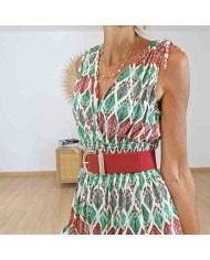 Robe magique longue Naïa verte