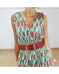 Robe magique longue Naïa verte