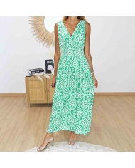 Robe magique verte avec liens à nouer sur les épaules