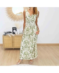 Robe magique avec taille smockée et liens aux épaules