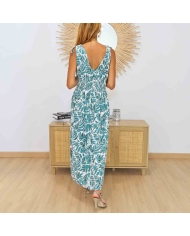 Robe magique verte grande taille du 36 au 46