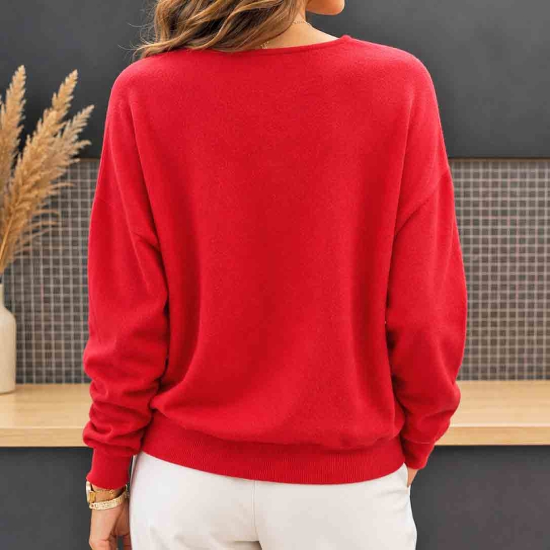Pull Louane rouge