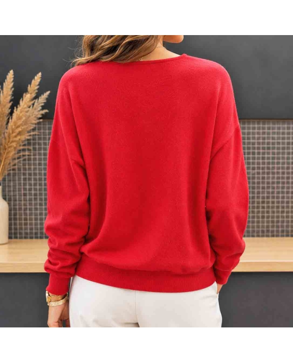 Pull Louane rouge
