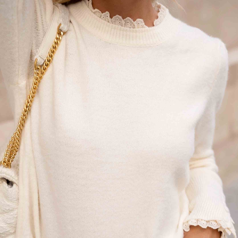 Pull Marinette écru