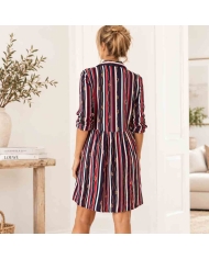 Robe courte chemise Tifosi Babilonia femme coupe évasée