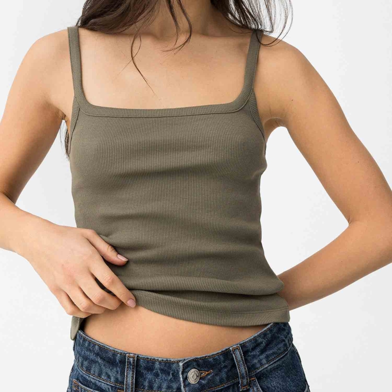 Lot de 3 tops côtelés femme Tiffosi – Chocolat, kaki et blanc